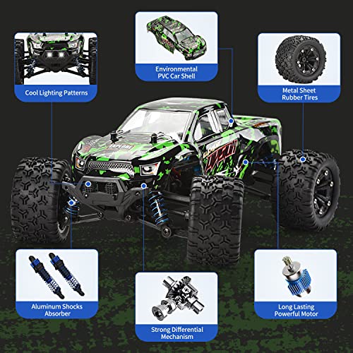 1:18 Scale All Terrain RC Car, 4WD Off Road Monster Truck with 2 Rechargeable Batteries H289