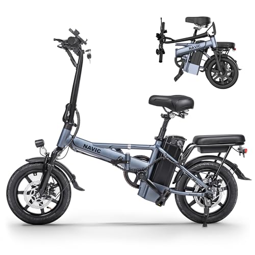 Electric Bike for Adults, 14'' Folding Ebike, 750W Peak, Removable Battery, 22mph, 40 Miles Range A312