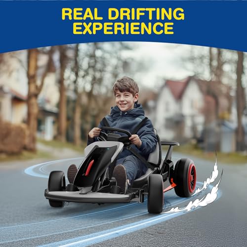 24V Electric Go Kart for Big Kids with 5-Point Safety Belt I93490