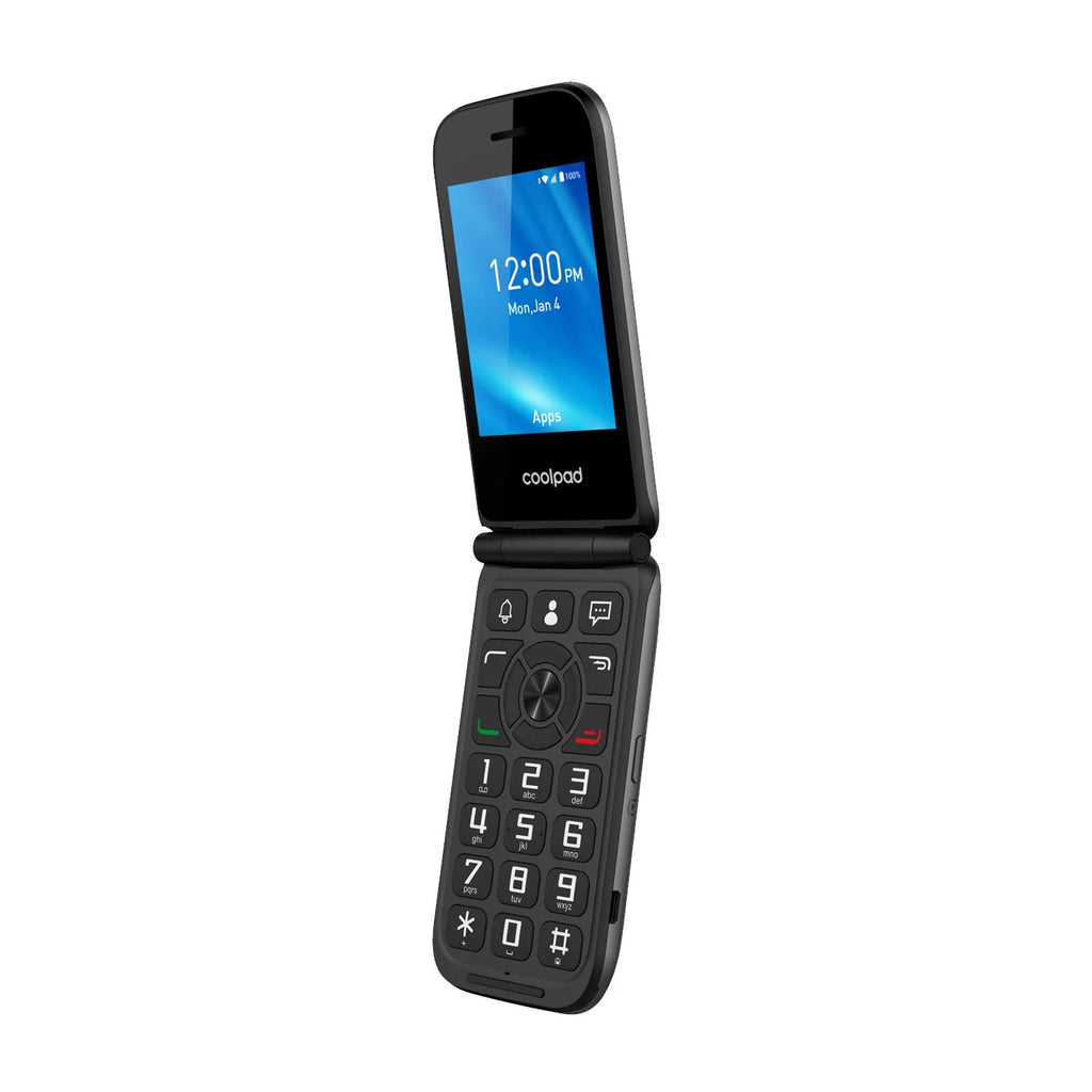 Unlocked 4G LTE Big Button Flip Phone, Gray T8469