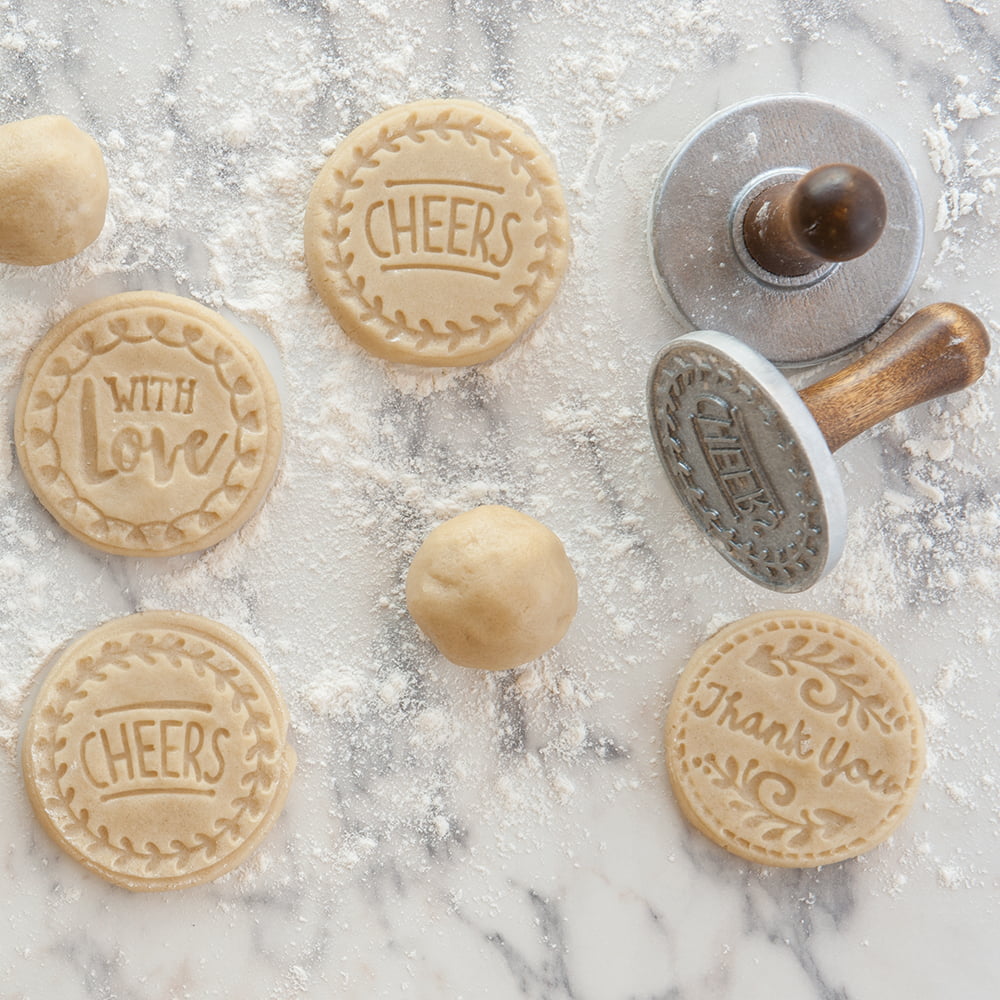 Cast Aluminum 3 Inch Cookie Stamp Set P8638