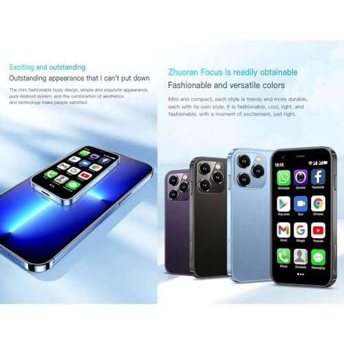 Mini Smartphone 3.0 Inch Unlocked 3G Dual SIM Mobile Phone (Purple) H48606