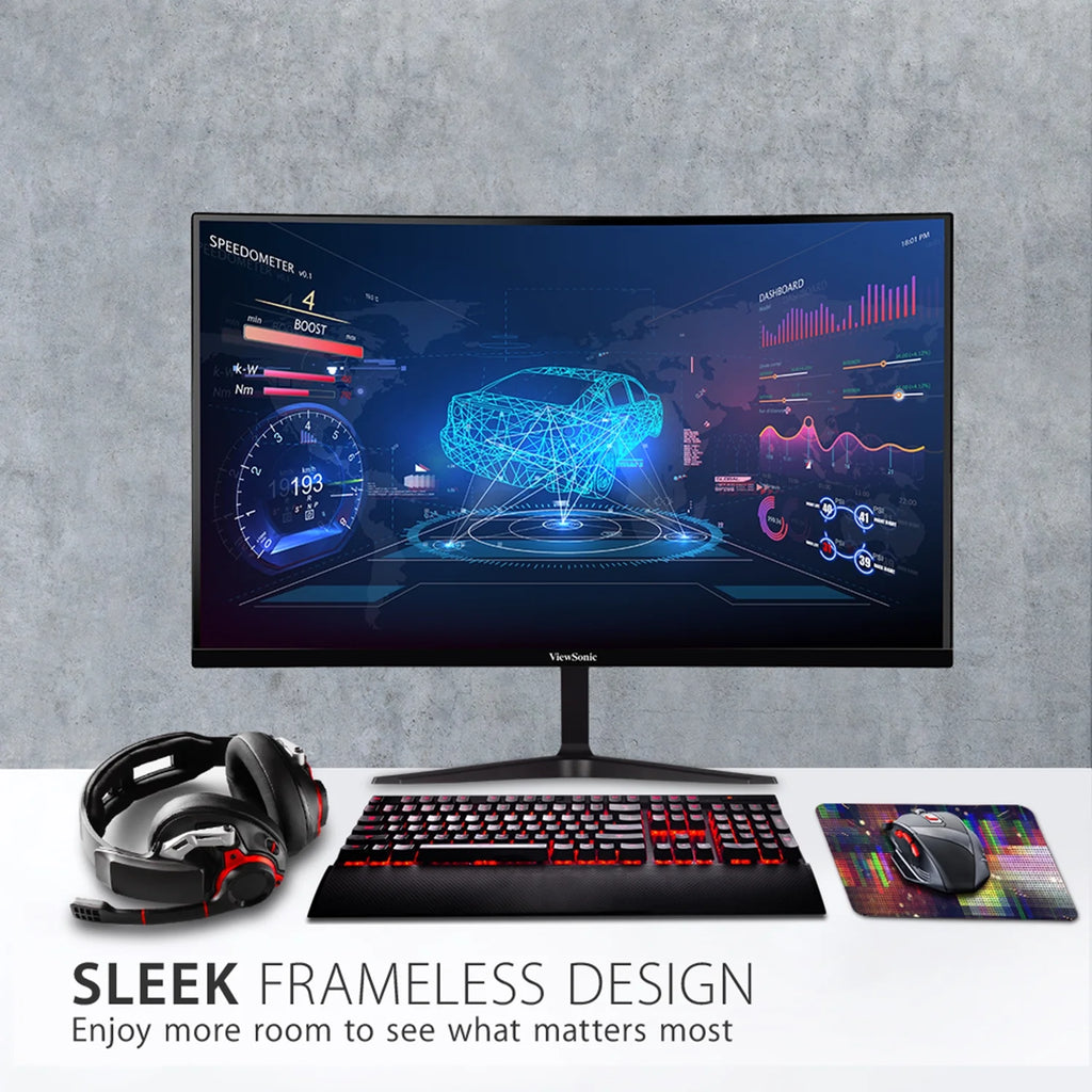 32 Inch Curved 1080p 165Hz Gaming Monitor with FreeSync and Eye Care Q4954