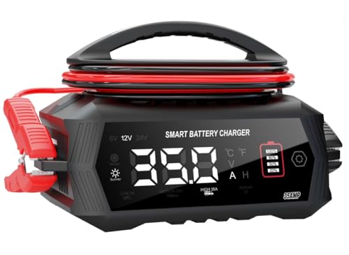 12V 24V 16-Amp Smart Battery Charger for Car Truck Boat Marine D264