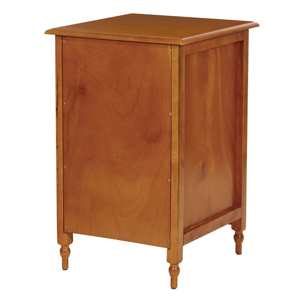 Modern 2 Drawer Wood File Cabinet in Antique Cherry B605