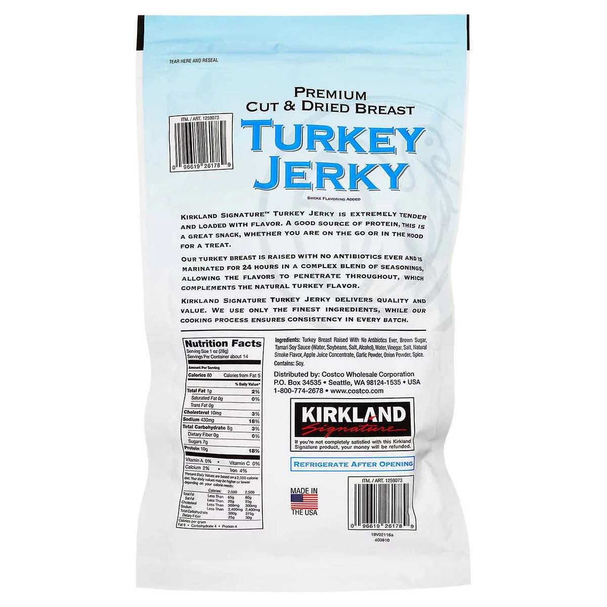 Turkey Jerky, 13.5 Ounce M461173