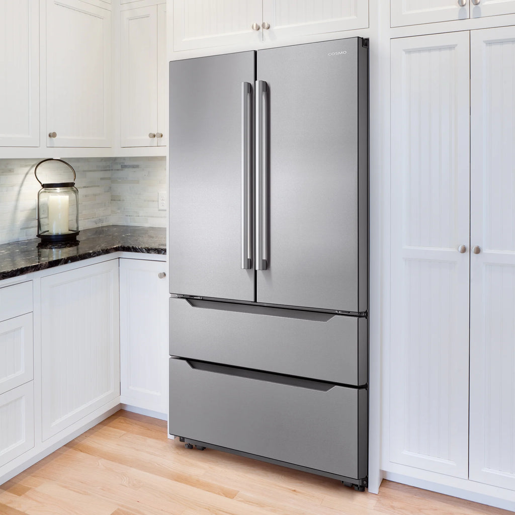 2 Piece Kitchen Appliance Package with Gas Range and French Door Refrigerator O74134