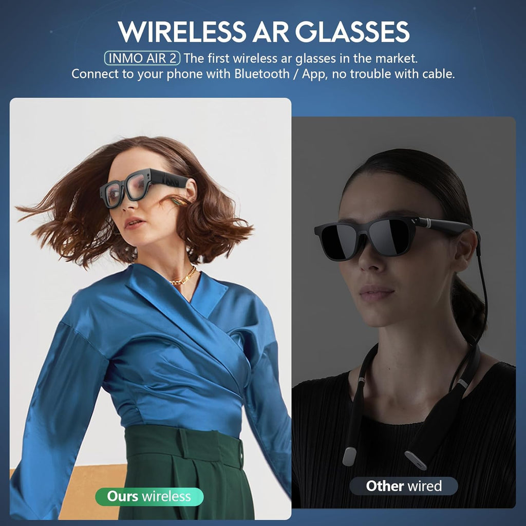 AR Glasses Wireless with 1080P Micro-OLED Virtual Theater and Camera E169120