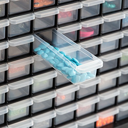 Screw Tool Organizer Small Parts Cabinet Chest, 44-Drawer Hardware Storage, Black S931