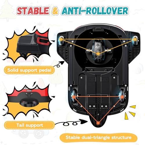 24V Kids Riding Toy, 180W Brushless Motor, Max 5Mph, Red E7327