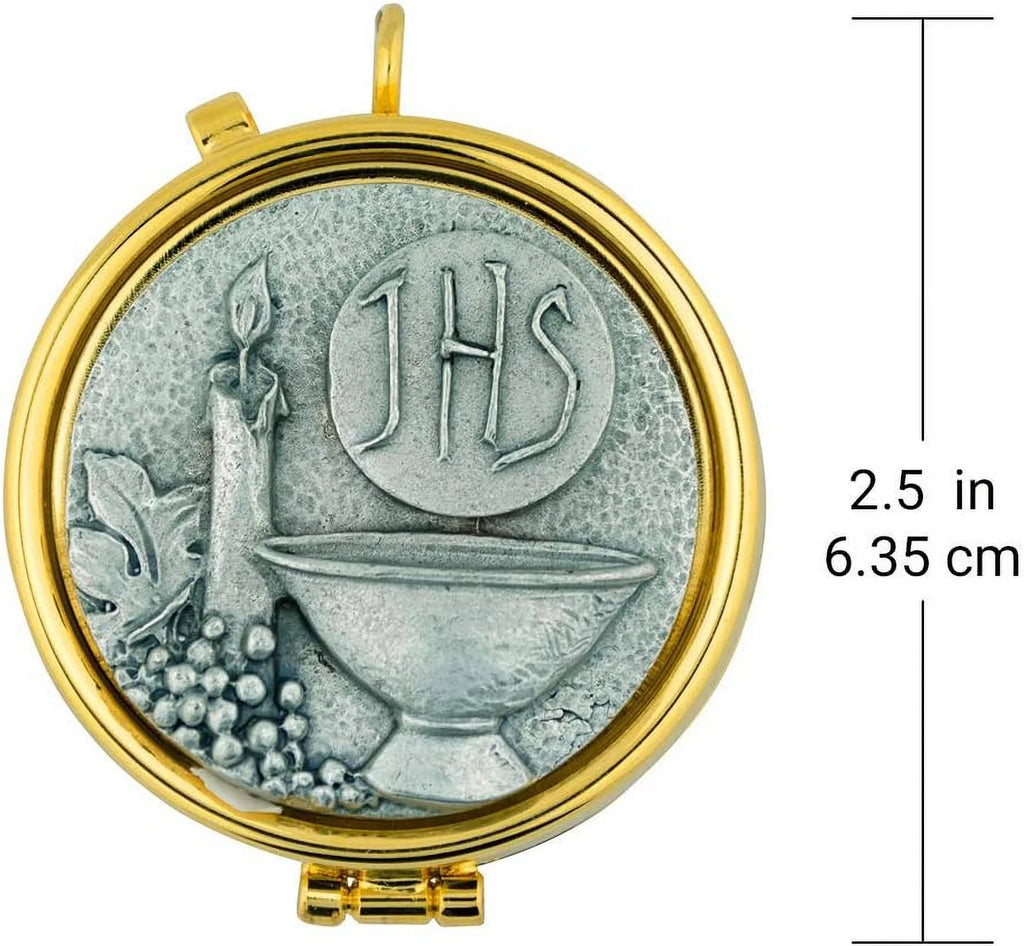 Communion Pyx for Clergy, Pewter, Large S205831