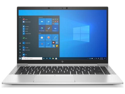 HP EliteBook 845 G8 14" FHD Business Laptop, AMD Ryzen 5 PRO 5650U 2.30GHz Processor, 16GB RAM, 256GB SSD Notebook, Backlit Keyboard, Fingerprint Reader, Webcam, Windows 10 Pro (Renewed)
