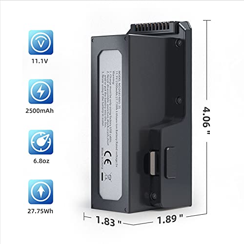 Drone Battery 11.1V 2500mAh Li-po Rechargeable with USB Cable X589