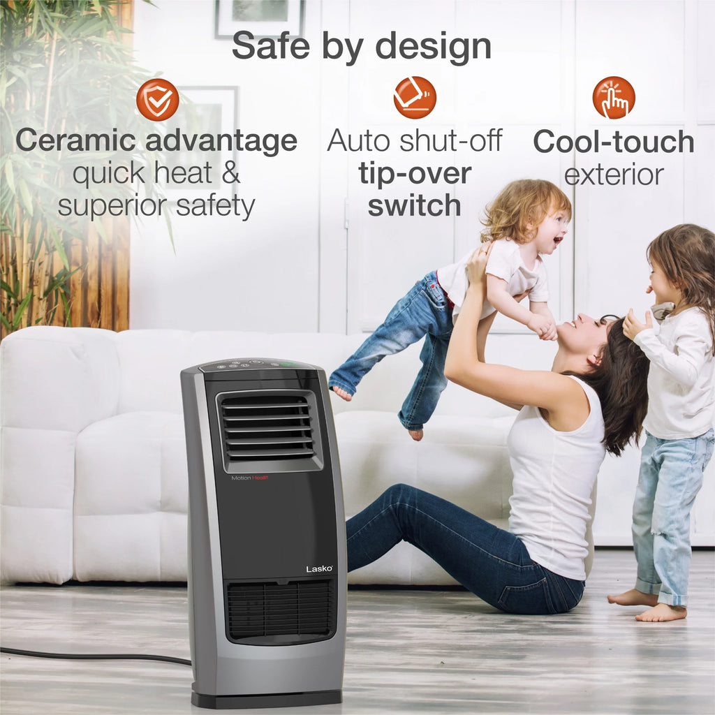 Ceramic Room Heater with Remote, 1500W D804686