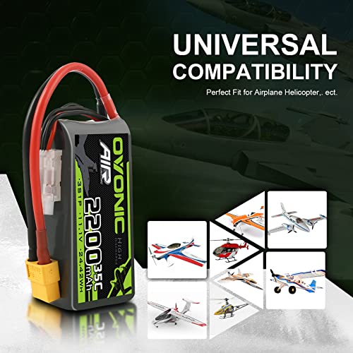 3S Lipo Battery 2200mAh 11.1V with XT60 Connector for RC Drone Helicopter L609418