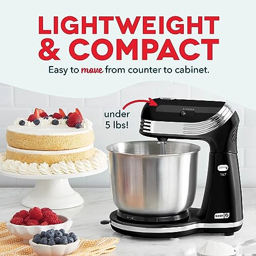 Stand Mixer with 3 Quart Stainless Steel Bowl, 6 Speeds T41155