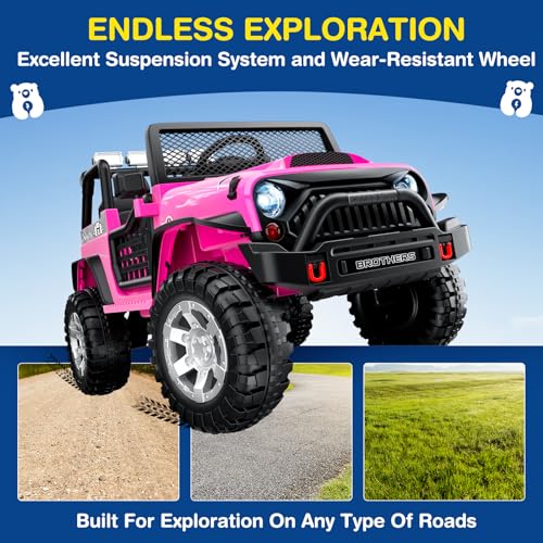 12V Kids Electric Ride On Car with Remote Control, Bluetooth Speaker, LED Lights Z308