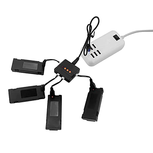 4PCS 1800mAh Li-po Battery with 4-in-1 Charger for RC Drone Quadcopter W10763