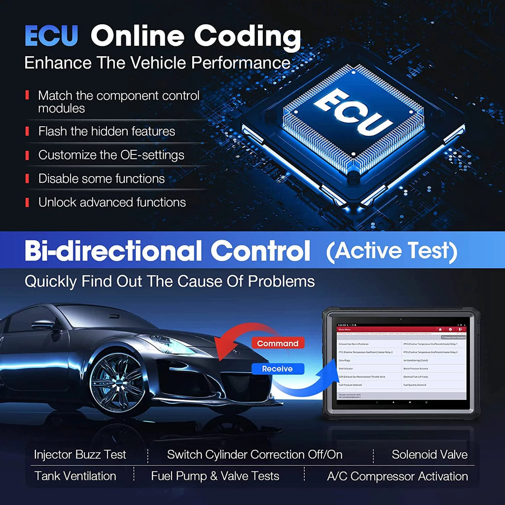 Car Diagnostic Scan Tool with ECU Online Coding J615