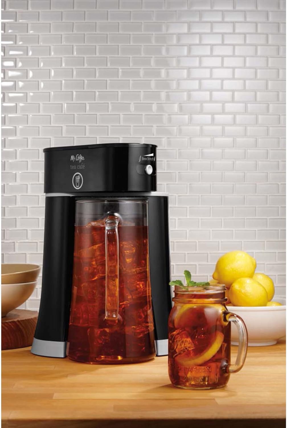 2-in-1 Iced Tea Brewing System with Glass Pitcher, 2.5 quarts U630768