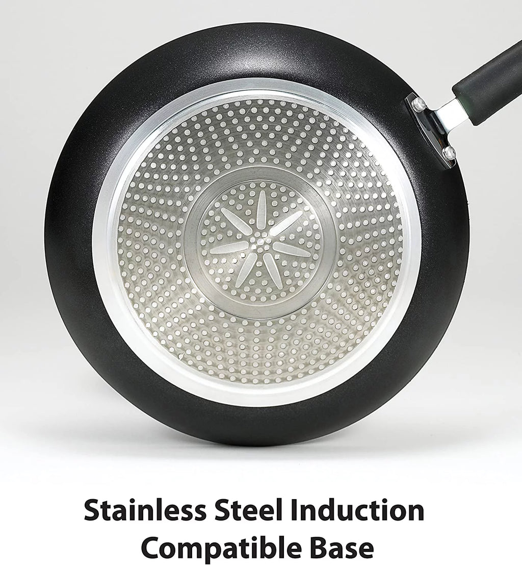 Fry Pan with Lid, 10-Inch, Black C335