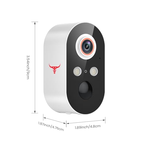 Wireless Security Camera 2 Pack, 1080p Wi-Fi Outdoor, Color Night Vision, Motion Detection X954
