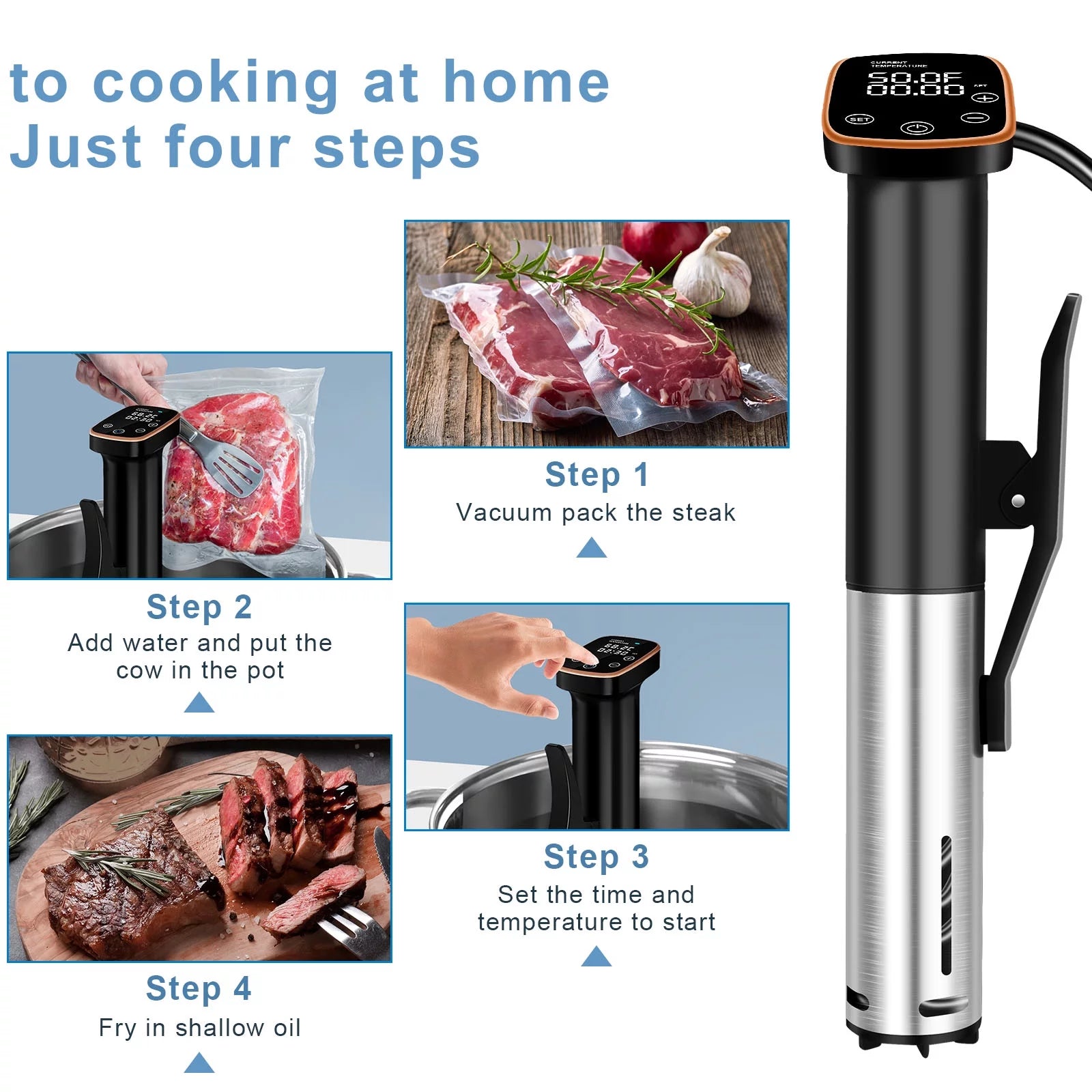 Sous Vide Precision Cooker 1100W Immersion Circulator X519