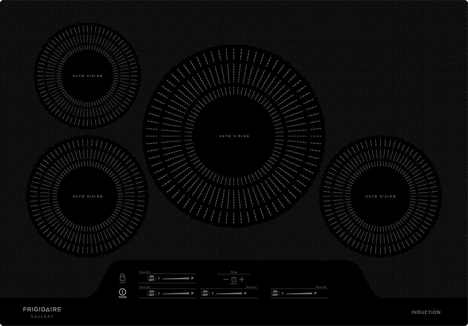 30 Inch Induction Cooktop with 4 Elements, Black H35748