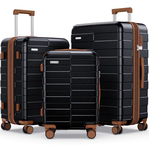 3 Piece Hardside Expandable Luggage Set with TSA Lock Spinner Wheels L24758