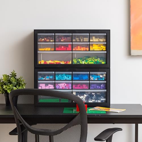 Screw Tool Organizer Small Parts Cabinet Chest, 44-Drawer Hardware Storage, Black S931