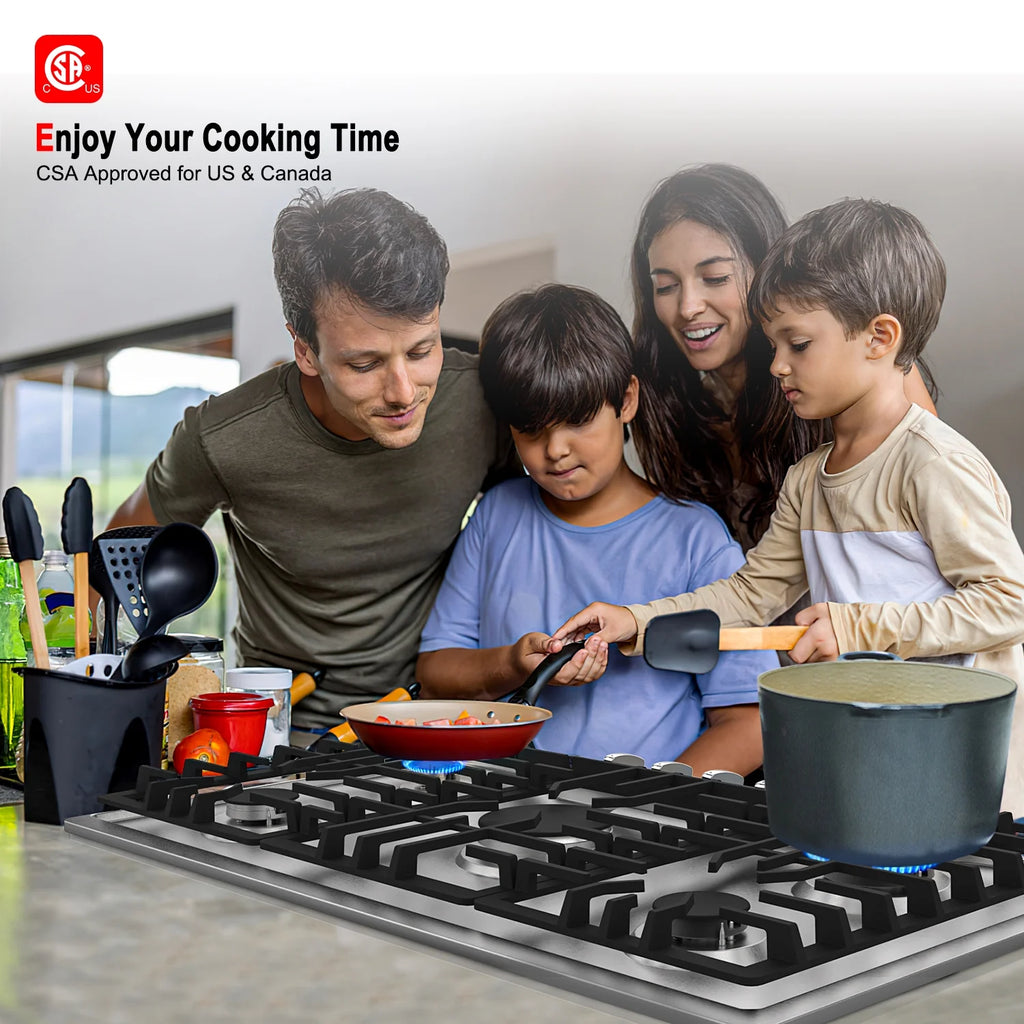 36 in. Convertible Gas Cooktop with 5 Burners V26696