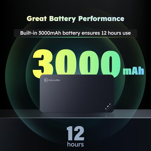 4G LTE Mobile Hotspot, Portable WiFi for Travel in 200+ Countries, No SIM Needed, 10 Devices, 1GB Data 90 Days S5407