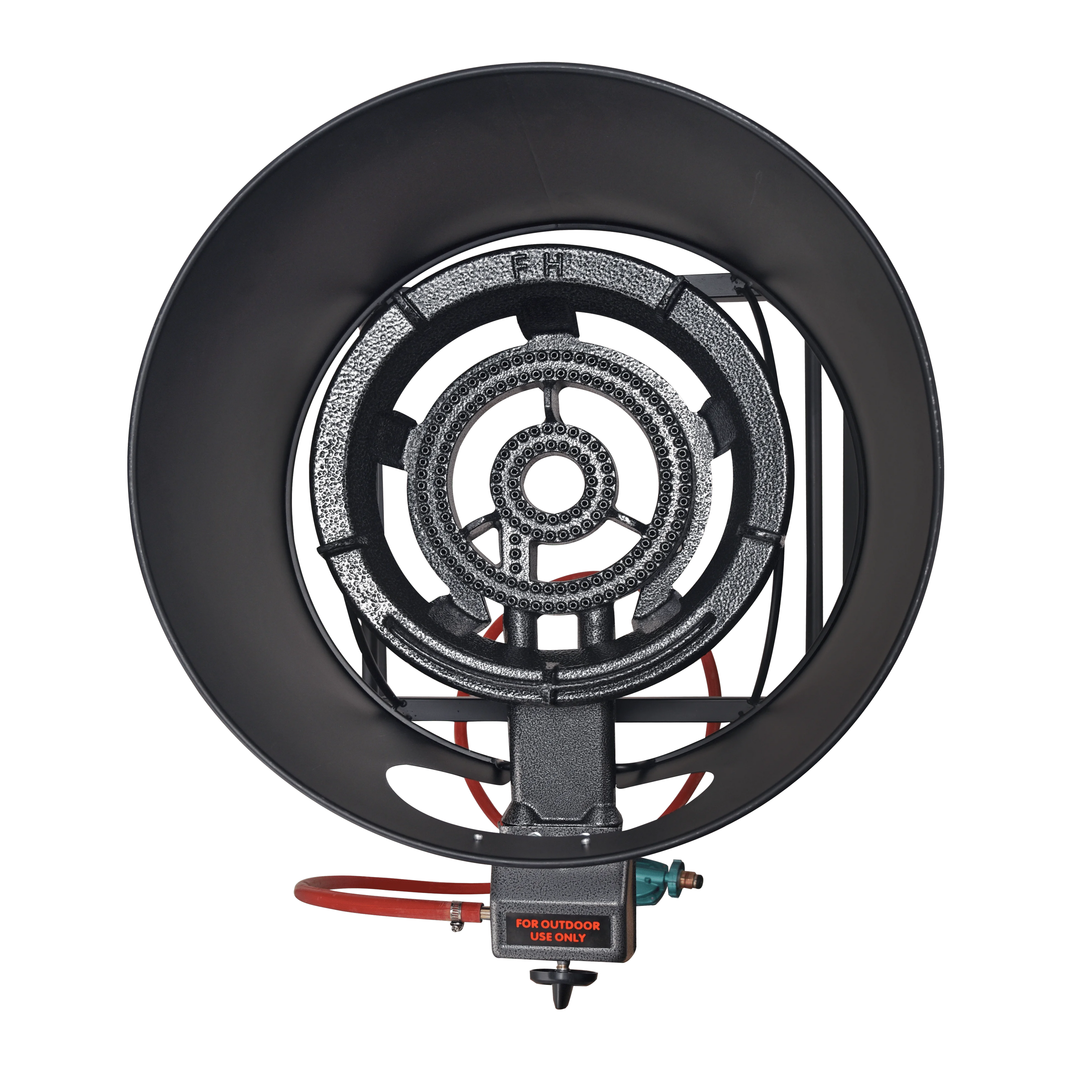 Heavy Duty Stainless Steel Concave Comal Set with Cast Iron Propane Burner Stove Y286300