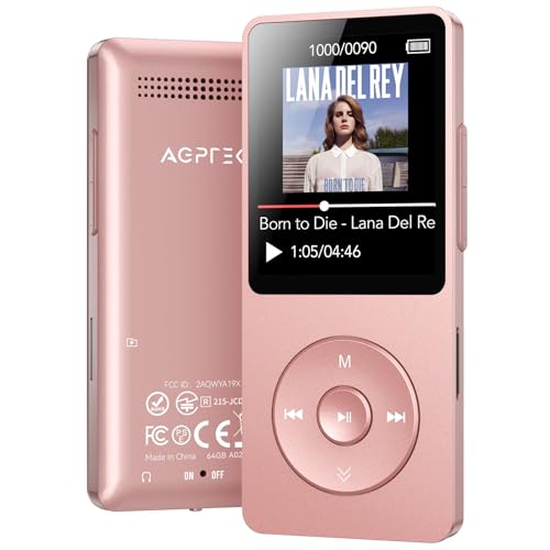MP3 Player with Bluetooth 5.3, 1.8 Inch Screen, FM Radio, Voice Recorder O744186