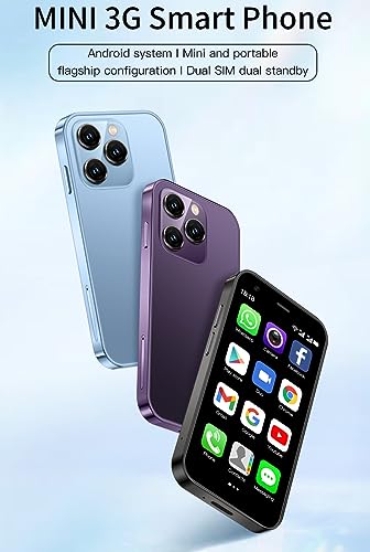 Mini Smartphone 3.0 Inch Unlocked 3G Dual SIM Mobile Phone (Purple) H48606