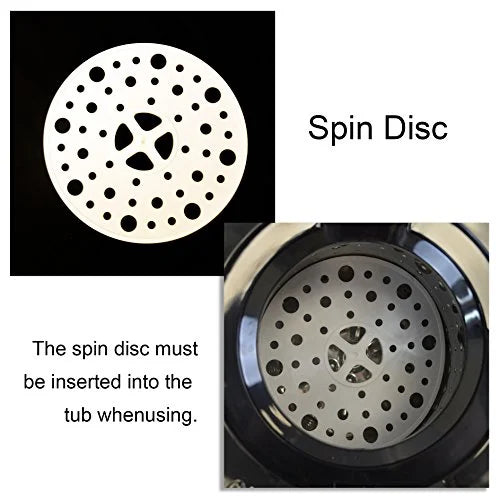 Spin Dryer for Swimsuits and Laundry, Water Extractor, Gray X996331
