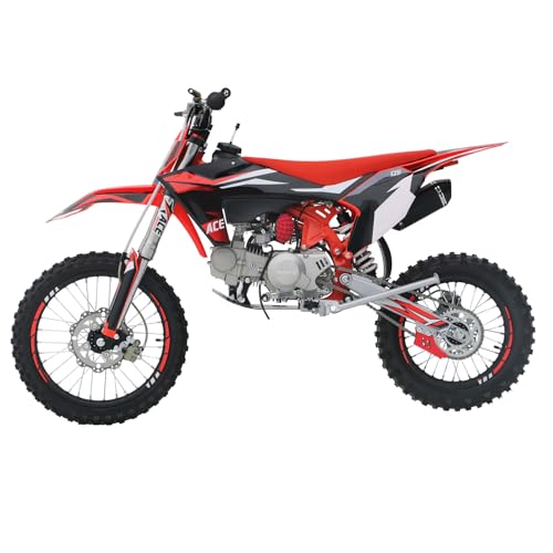 125CC Dirt Bike, 4-Speed Manual Clutch, 17"/14" Tires V202