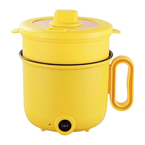 Electric Cooking Pot 1.5L with Clear Lid, Yellow C1332