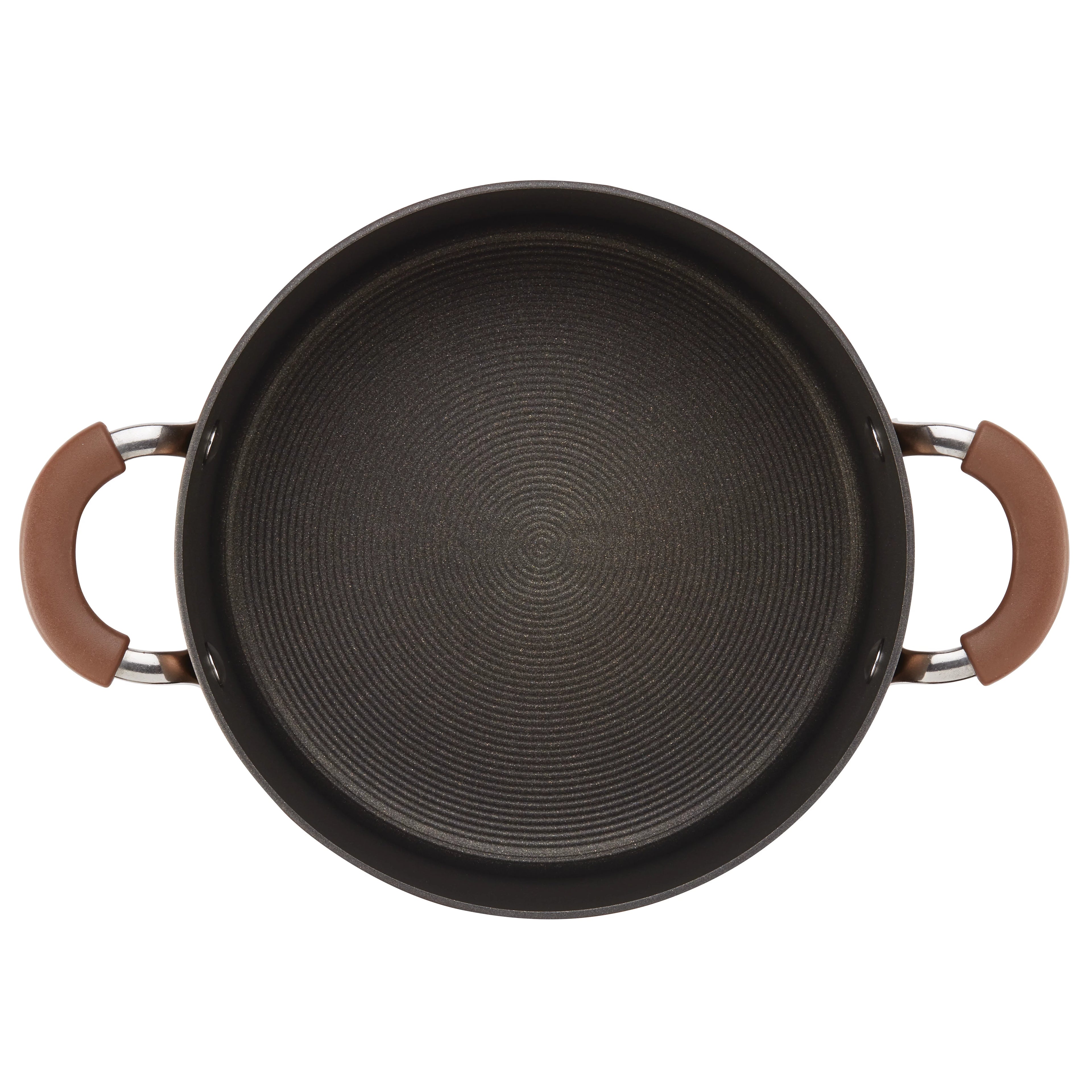 Covered Dutch Oven, Hard-Anodized, Non Stick, 4.5 Quart T853