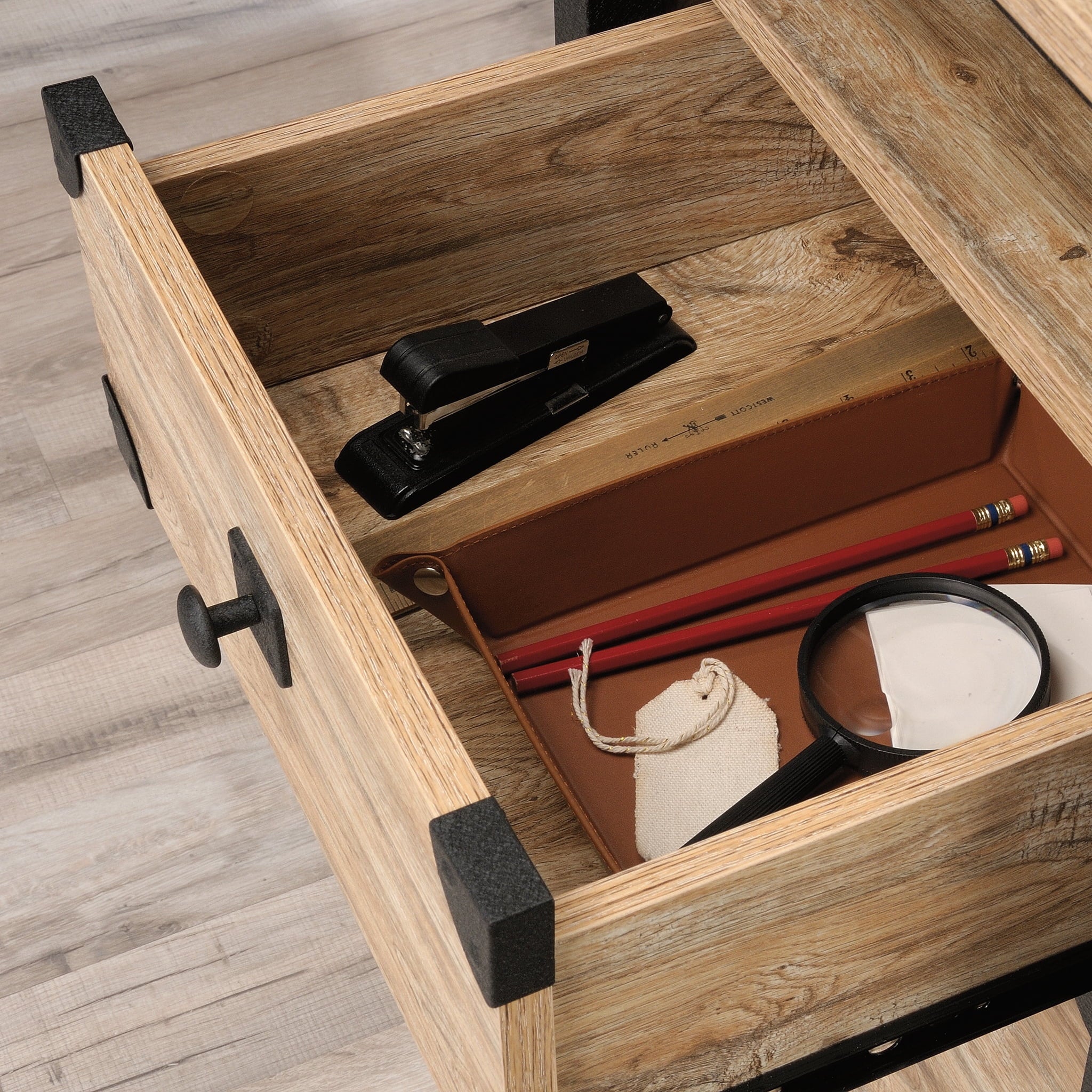 L-Desk, Milled Mesquite Finish S533636