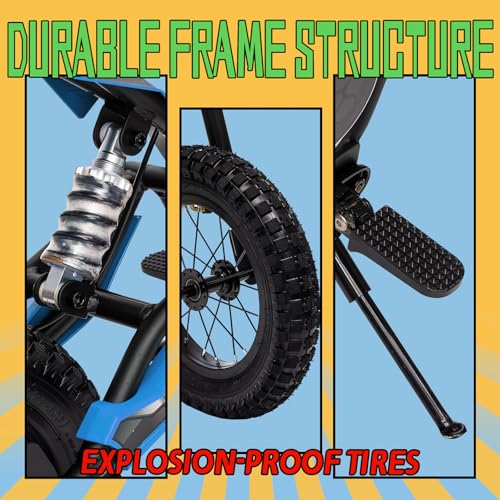Electric Dirt Bike for Kids 8-14, 36V 350W, Off-Road Motorcycle I642