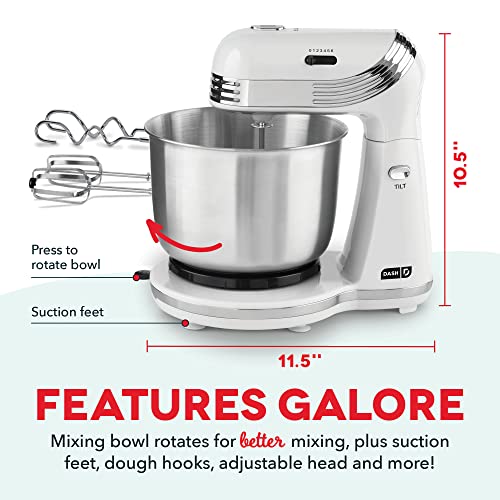 Stand Mixer with 3 Quart Stainless Steel Bowl, 6 Speeds T41155