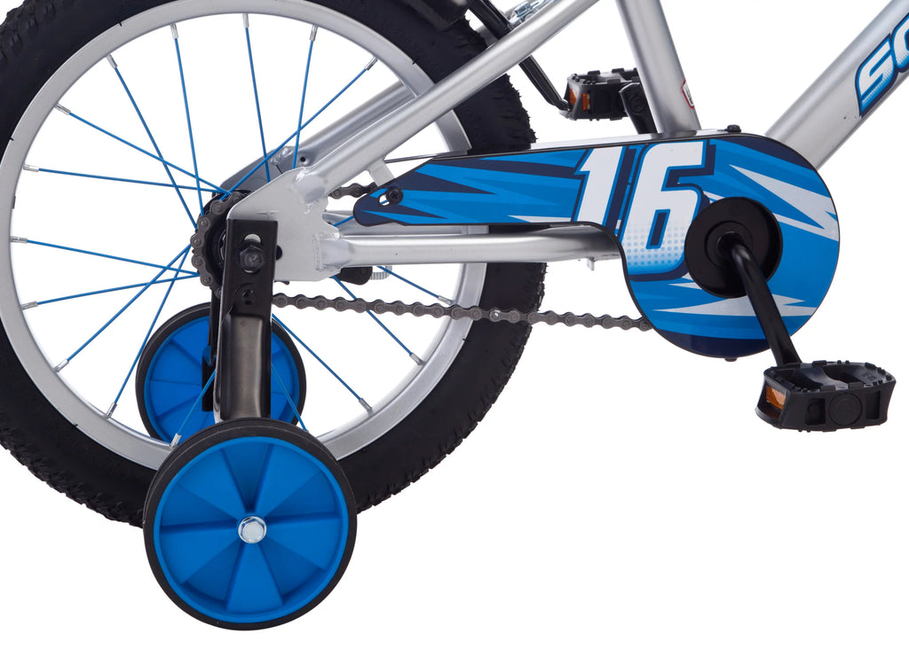 16 inch BMX Kids Bike, Single Speed, Blue / Grey P65677