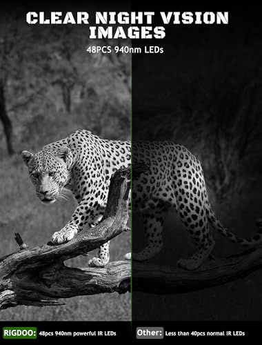 4K 48MP Trail Camera with Night Vision and Motion Activation I8624