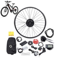 26" Electric Bike Conversion Kit, 350W 36V Front Wheel Motor E Bike Kit Hub Motor Bicycle BLDC Controller with LCD Display Controller PAS Brake Lever for 26 inch Bikes, 5 Speed Adjustable