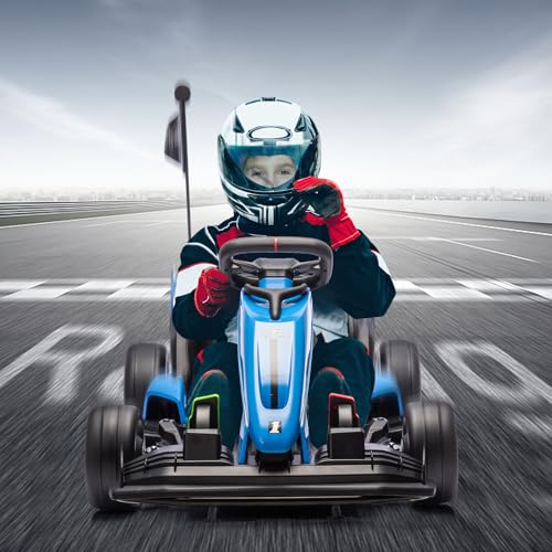 Electric Drift Kart for Kids, Ride-On Car with Adjustable Seat A721