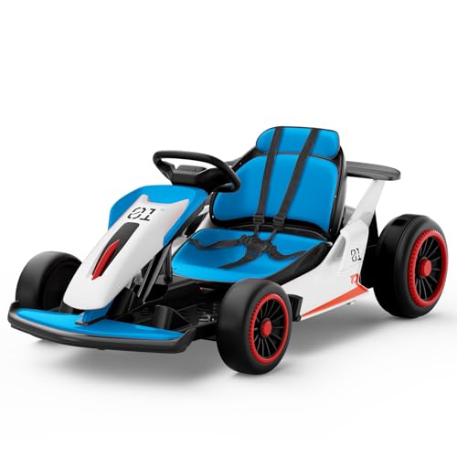 24V Electric Go Kart for Big Kids with 5-Point Safety Belt I93490
