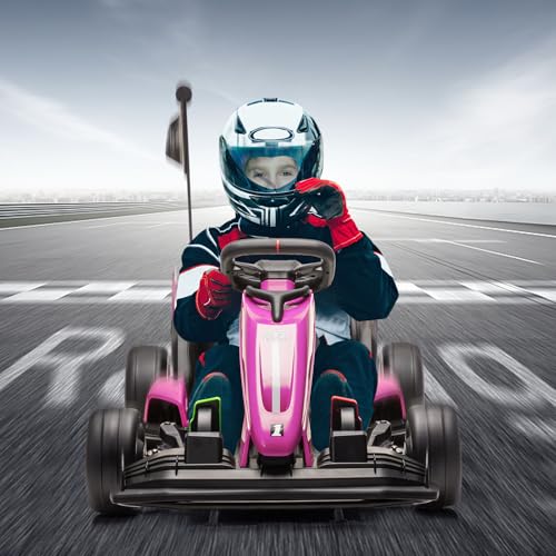 Electric Drift Kart for Kids, Ride-On Car with Adjustable Seat A721