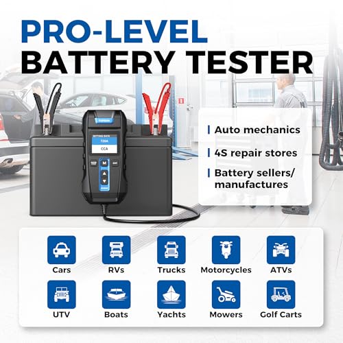 Car Battery Tester 12V 24V 100-2000CCA with Built-in Printer D5433