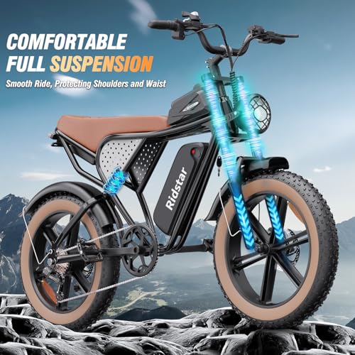 Electric Bike for Adults, 2000W, 52V 40AH, 20" Fat Tire, All Terrain U409
